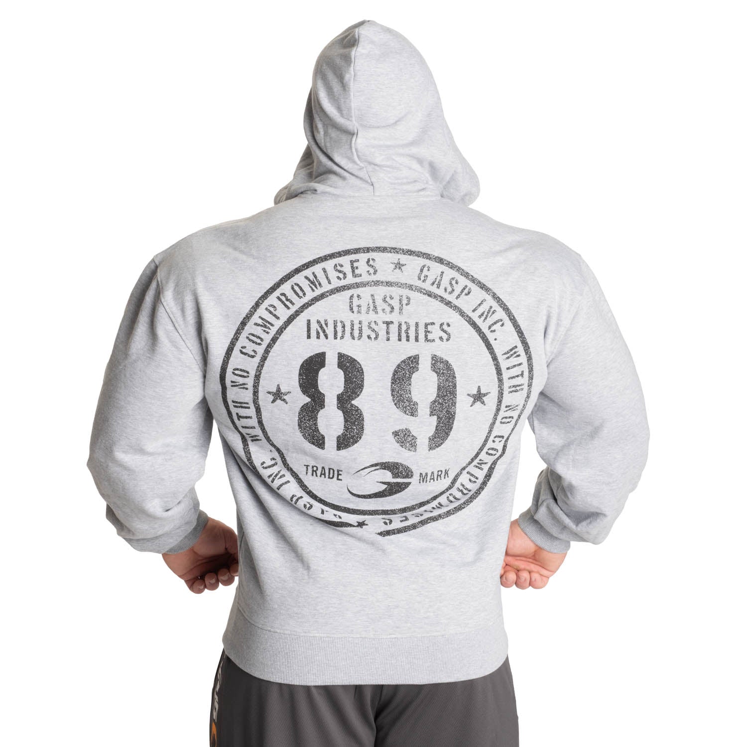 GASP Inc Classic Hood - Essential Bodybuilding Zip-Up Gym