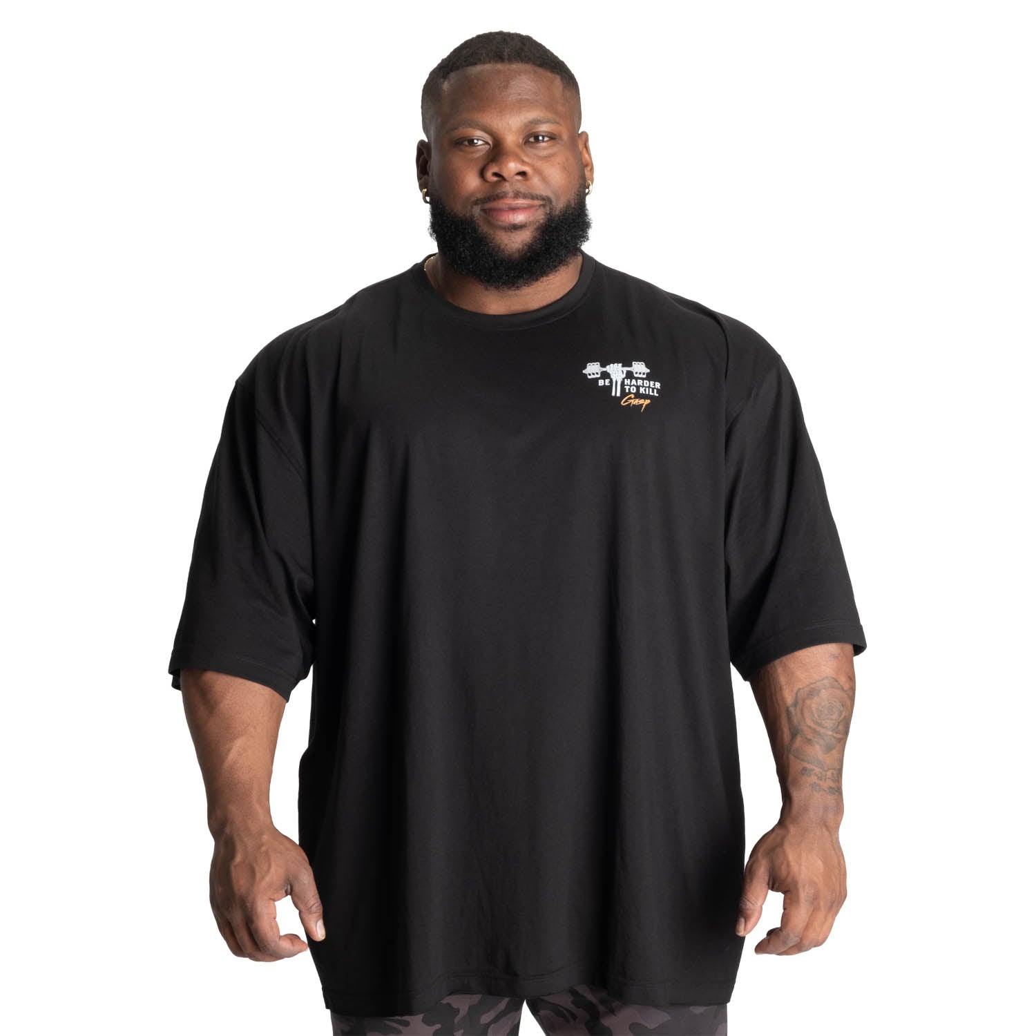 GASP HTK Iron Tee: Double Oversized Fit for Hardcore Training
