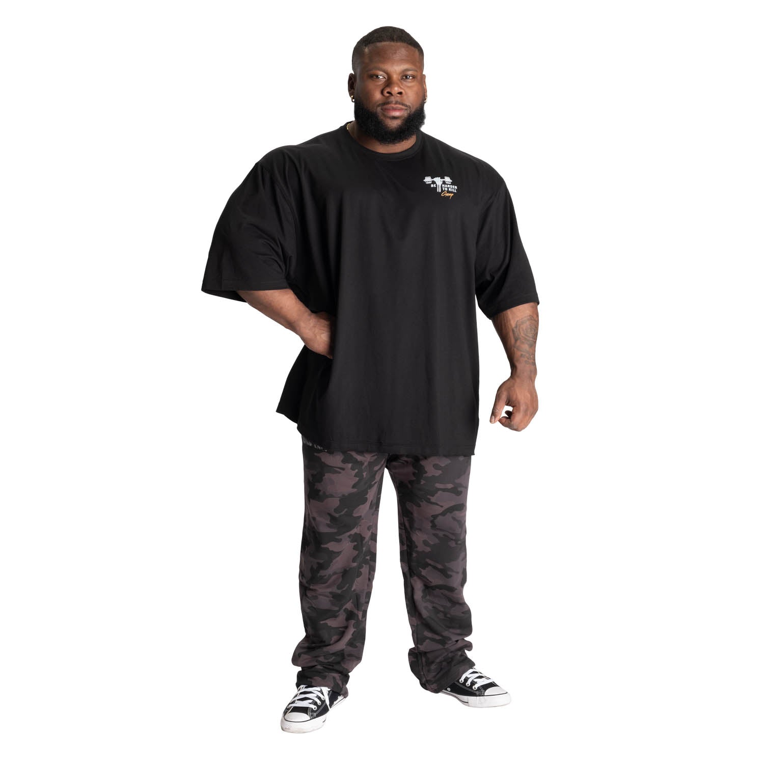 GASP HTK Iron Tee: Double Oversized Fit for Hardcore Training