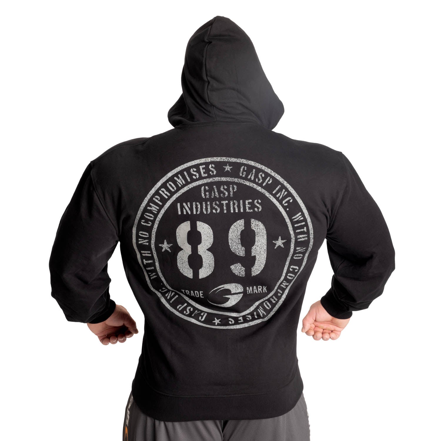 GASP Inc Classic Hood - Essential Bodybuilding Zip-Up Gym Star