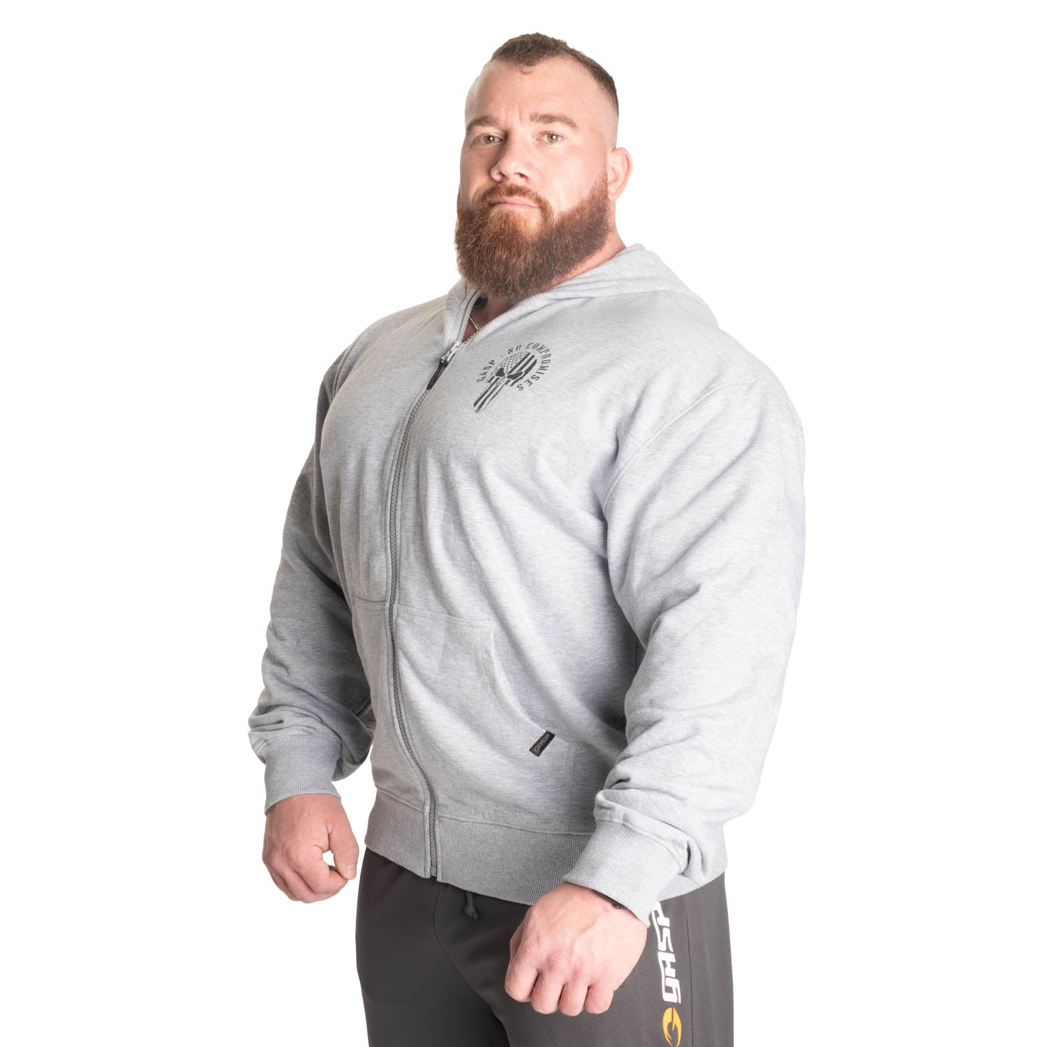 GASP Inc Classic Hood - Essential Bodybuilding Zip-Up Gym Star